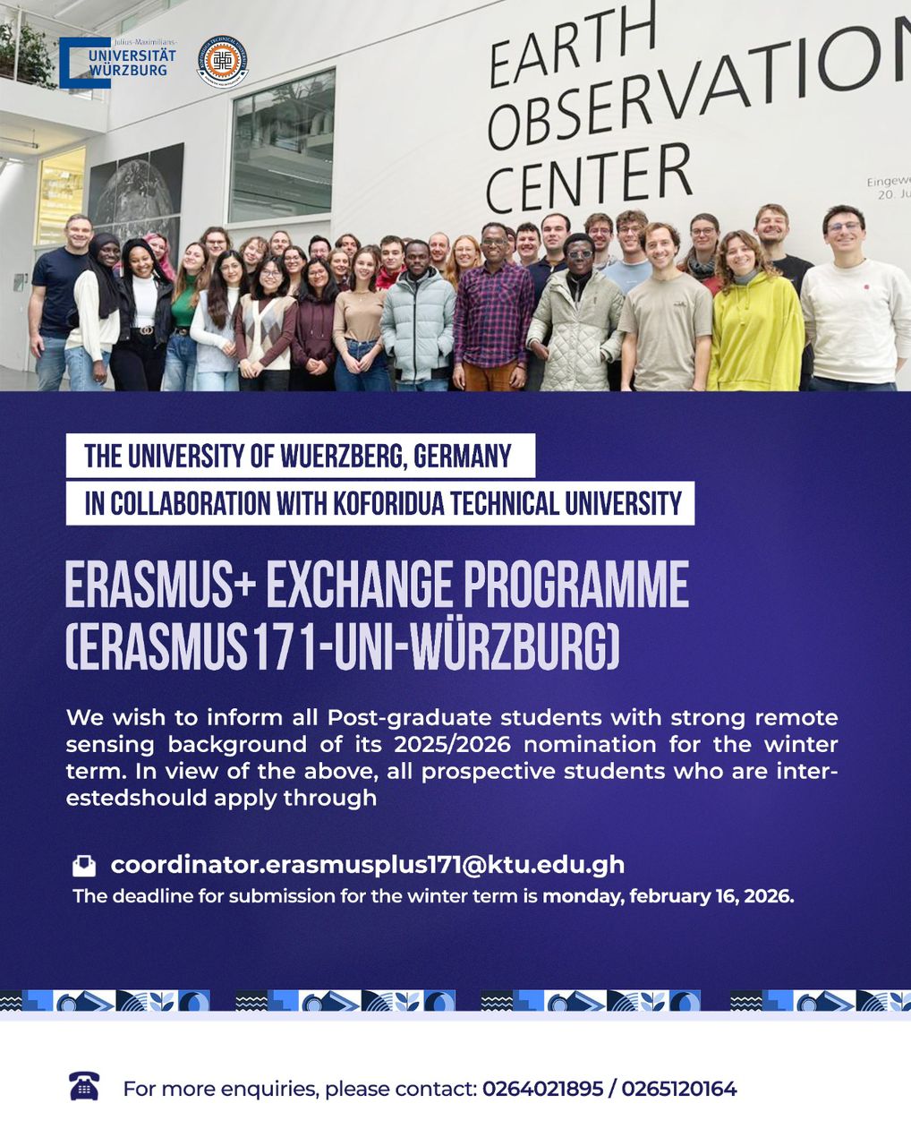 Erasmus Exchange Programme - University of Würzburg, Germany